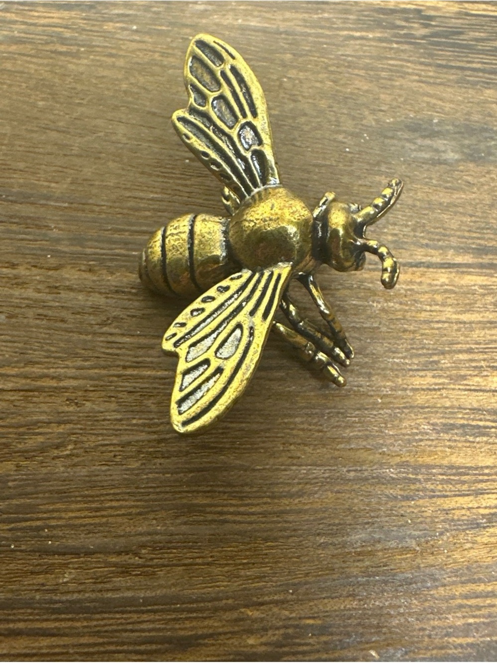 Miniature Brass Bee Figurine Collectible - Picture 2 of 7